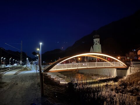 Brücke Bischofswiesen Beleuchtungsanlage 2022